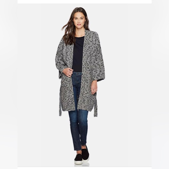 VINCE EUC wool/cashmere belted cardigan size L - Picture 1 of 9